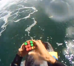 rubiks cube bodyboard drop knee