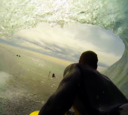 Joe Clarke bodyboarding