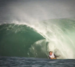 Annaelle bodyboarding