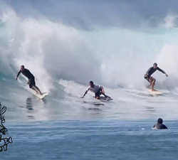 crowded surf