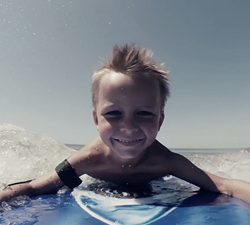kid bodyboarding