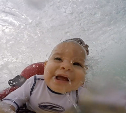 baby bodyboarding