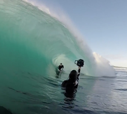 bodyboarding shark island