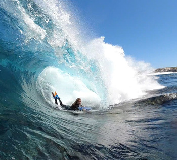 bodyboarding shallow slabs rotto box